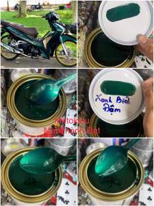 Màu Sơn camay Xanh Lục Bích Đậm Ms14 ( sơn oto-xe máy) đóng gói tùy chọn