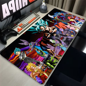 Bandai | Black Goku Mouse Pad DBZ Professional Game Playmat Stitch Edge Rubber Game Desk Accessories Mousepad Dragon Ball Z Keyboard Mat