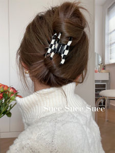Korean Kaijia Acetic Acid Shark Clip Accessible Luxury Pure Color Lisa Same French Style Fancy Grip Dongdaemun Barrettes