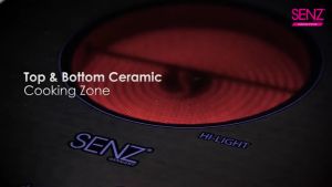 SENZ SZ-VRC868i Vertical 2 in 1 Smart Cooker- Ceramic + Electric induction Cooker