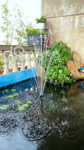 Máy Bơm Tạo Đài Phun Nước Mini 3 Vòi - Tối Ưu Cho Hồ Cá Hồ Non Bộ Sân Vườn Chậu Cảnh