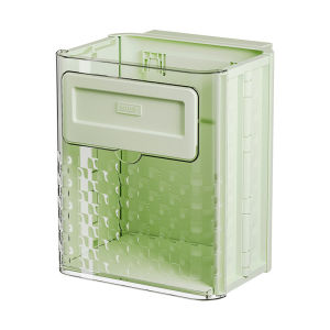 Kitchen Wall-mounted Folding Trash Can Household Cabinet Hanging Storage Trash Basket Creative Classification Hanging Trash Can