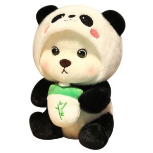 Teddy Bear Doll Cross-Dressing Panda Doll ChildrenS Plush Toy ChildrenS Birthday Gift