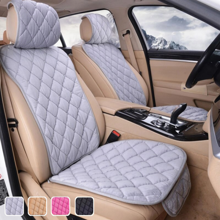 Plush Car Seat Cover Set Universal Pink Seat Cushion Auto Seat Protector Mat Automobile Covers fit most Car Lazada PH