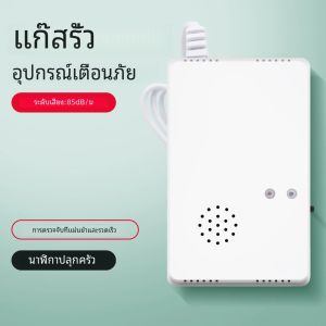 เครื่องตรวจจับแก๊สรั่วไวไฟมีเทนโพรเพน CH4 LPG LNG ALARM เซนเซอร์พร้อมไฟ LED NATURAL Gas Monitor EU Plug