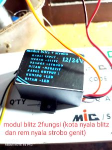 MODUL BLITZ 2 FUNGSI (KOTA NYALA BLITZ DAN REM NYALA GENIT STROBO)