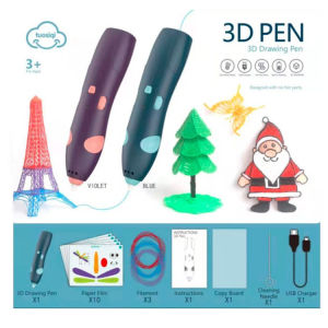 3D Printing Pen Wireless Low Temperature PCL Doodle Arts Craft Drawing Graffiti Education Toy