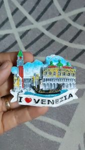 Nam châm hít tủ lạnh lưu niệm Thành phố của những kênh đào I love VENEZIA 3D siêu đẹp