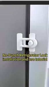 Luxury Safety Lock for Fridge Cabinets & Appliances | Premium Child-Proof & Pet-Proof Latch with Strong Adhesive