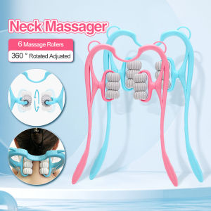 Neck Massage Tool Pressure Point Therapy Pressure Relieve Hand Roller Massage Neck Shoulder 6 Massage Rollers 肩頸按摩