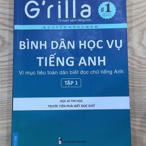 Sách - Combo 6 Bình dân học vụ tiếng Anh Học đánh vần và Ngữ pháp theo quy luật 1 & 2 GRILLA