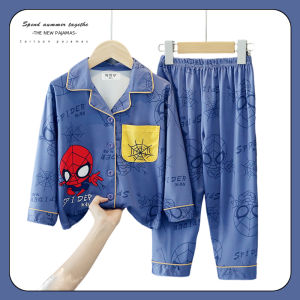 XINQIGUO | Long Sleeve Cartoon Thin Boys Pajamas