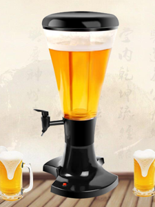 Creative Wine Ware 3L Light-Emitting Wine Gun Draft Beer Wine Gun Barrel Commercial Juice Bucket Wine Column Beer Machine Tower Draft Beer Wine Ladle