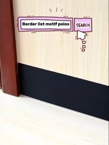 Border List Wallpaper Motif Polos 10cm x 10m Sticker Dekorasi Rumah