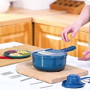 Máy Thái Rau Đa Năng 9 Trong 1 Bào Cắt Thủ Công Dùng Cho Cà Rốt Khoai Tây Củ Cải Dụng Cụ Nhà Bếp