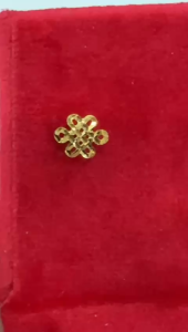 Poh Heng Jewellery 22K Eternity Knot Earrings in Yellow Gold [Price By Weight]