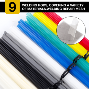 55/95/110Pcs Upgraded Plastic Welding Kit ABS/PP/PVC/PE Plastic Welding 15*20 cm Woven Metal Mesh Car Bumper Repair Tool