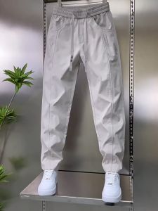 Sports Fashion Outdoor Casual Pants Mens Trendy Elastic Waist Loose and Comfortable