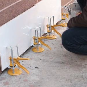 Manual Tile Locator Wall Tiles Regulator Height Adjustment Positioner Leveler Three-Column Ceramic Fine Thread Lifter Up To 10CM