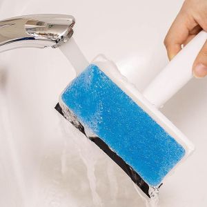 Window Glass Cleaning Brush Sponge Wiper Mirror Cleaner Bathroom Wall Shower Squeegee Home Cleaning