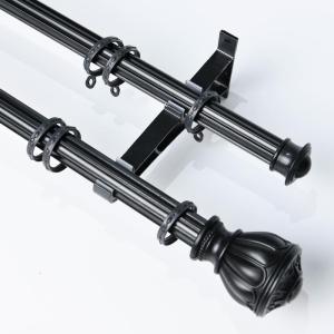 Scandinavian Style Aluminum Alloy Curtain Rod Noiseless Track