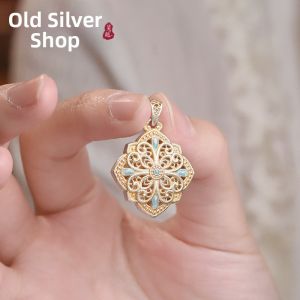 WU YUE JEWELRY | National Style Filigree Inlay Necklace