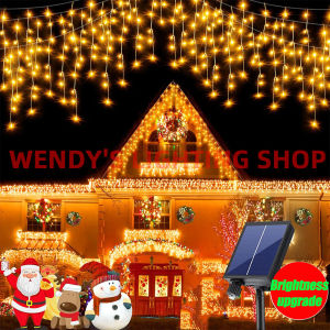 2024 Christmas Decorations: 5 Meter Solar Power Icicle Lights