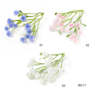 1/5Pcs Artificial Babysbreath Flower Bouquet Home Wedding Party Decoration Fake Gypsophila Flower DIY Gift Box Decor Craft