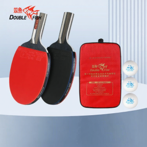 Double Fish | Beginner Friendly Kids Table Tennis Rackets Set Pair