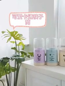 JeDa กล่องเก็บช้อนส้อม กล่องเก็บตะเกียบ มีฝาปิดกันฝุ่น น่ารัก chopsticks storage box