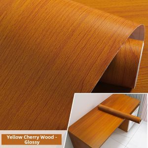 XIANXIANWUFANG | Woodgrain Finish Self-Adhesive Furniture Table Top Covering