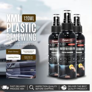 【buy 2 free 1】Car Plastic Restore Agent Car Coating Dashboard Leather Care Car Paint Polish Agent Renewing Agent Interior Exterior Retreading Agent Nano Spray Car Care 120ml汽车橡胶塑料翻新剂