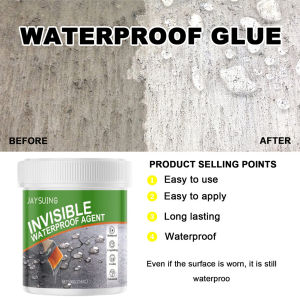Local Delivery: 500g Transparent Waterproof Adhesive with Brush Walls Leak Sealing Adhesive Waterproofing Gel for Home Roof Repair