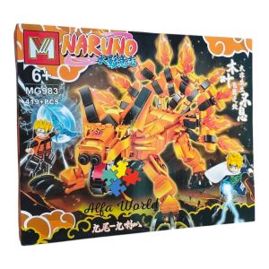Mainan Anak Blok Bangunan Naruto Kyubi Kurama Mode DIY Bongkar Pasang Brick Blocks Toys