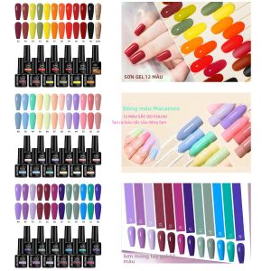 Bộ Sơn Móng Tay Gel Màu VOKY 12 Màu Dành Cho Thiết Kế Nghệ Thuật Tự Làm Phù Hợp Cho Người Mới Bắt Đầu Trang Trí Chất Liệu Acrylate/Carbamate Copolymer