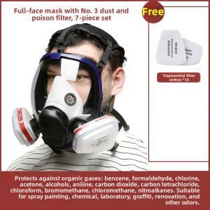 Sulfur Dioxide Sulfide Gas Proof Full Face Respirator Mask