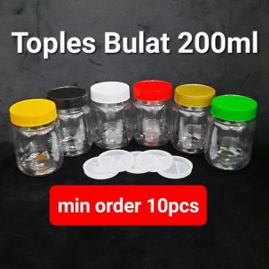 Harga 10pcs Toples BULAT 200ml PET Toples 200ml