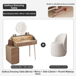 DMX | Compact Multi-Function Vanity Table Bedroom Cabinet Modern Luxurious