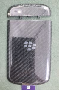 Nắp lưng + gáy blackberry Q10 đen trắng new