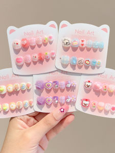 Cute Cartoon Girls Detachable Nail Stickers