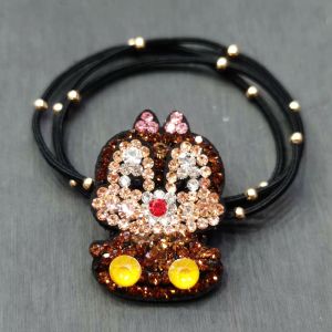 Cute Squirrel Side Clip Hair Accessories Czech Drill Embellished  out Original Design Hairpins for Women Girls