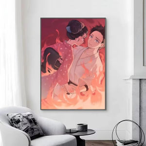 Bandai | Anime Demon Slayer Akaza Koyuki Canvas Tranh Sơn Dầu Sơn Theo Số Lượng Hiện Đại Trang Trí Nhà Cho Phòng Khách Phòng Ngủ Không Gọng