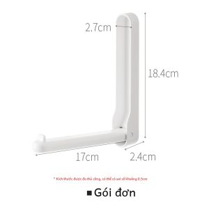 Giá Treo Quần Áo Bằng Nhựa Có Thể Gập Lại Cho Ban Công Giá Đỡ Quần Áo Treo Tường Giá Đỡ Móc Quần Áo Giá Đỡ Xếp Lý Tưởng Cho Gia Đình
