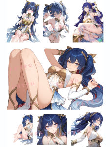 Anime Surroundings IUNO Game Travel Laptop Mobile Phone Luggage Sticker Cartoon Style Personalized Small Decal for Notebook