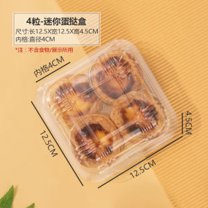 Hộp Đựng Bánh Mì Trong Suốt Bằng Nhựa Dùng Một Lần Hộp Đựng Bánh Mì 2/4/6 Chiếc Hộp Nhựa Hút Chân Không Đựng Bánh Mì