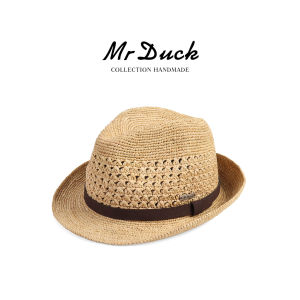 Mr DUCK | Breathable Relaxing Pineapple Pattern Lace Straw Hat