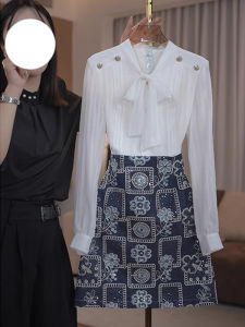 Elegant Unique Long-sleeved Spliced Dress