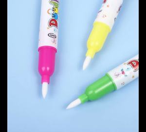Reusable Magic Water Pen Toy Water Drawing Book No-Mess Drawing Coloring Refillable Water Pen Magic Water Paintbrush Toy 1/2/3/4