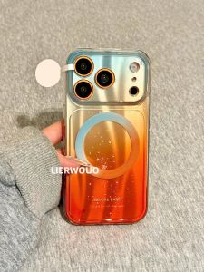 LIANGWU | Aurora Gradient Dyeing Minimalist INS Style iPhone Case
