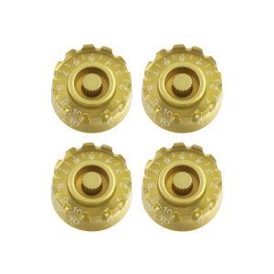 RUKOVA 4Pcs Knurled Speed Control Knobs 18 Spline Fit Epiphone Les Paul SG Electric Guitar & Asian Import Bass Split Shaft Pots